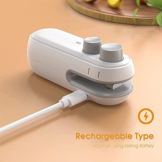Mini Bag Sealer,2 IN 1 Plastic Sealer & Cutter